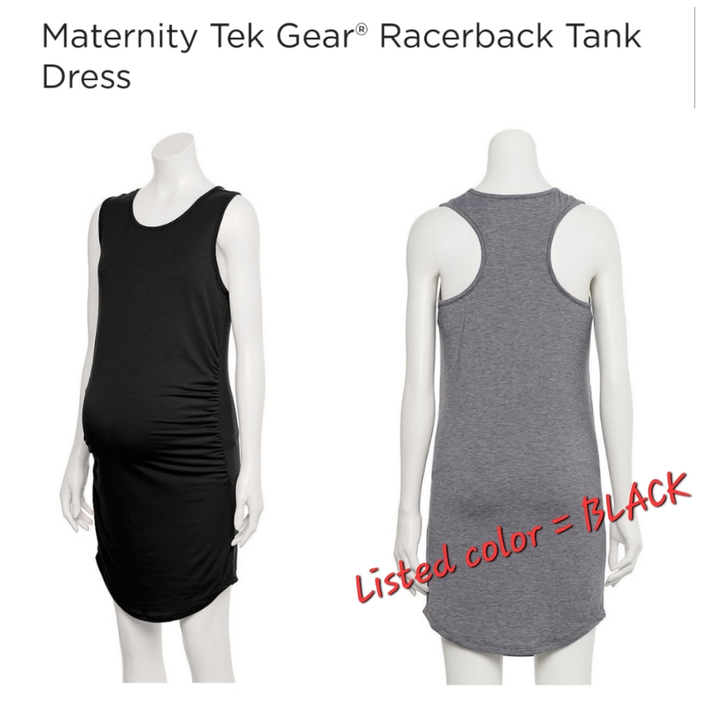 🥳FINAL PRICE👍👗 NWT‼️ Tek Gear brand Maternity Racerback Tank Dress